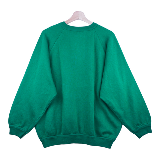 80s Felpa Sport Golf Sweatshirt Green L