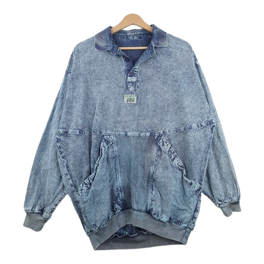 90s Scuzzy Longsleeve Shirt Grey M