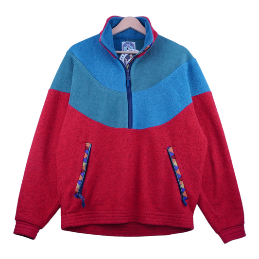 90s Jack Wolfskin Crazy Fleece Red  M