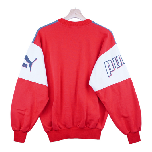 90s Puma Sweatshirt Red  M