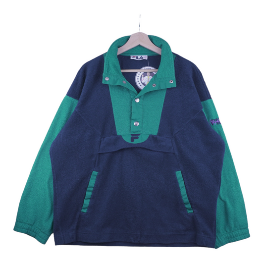 90s Fila Magic Line Fleece Green  L