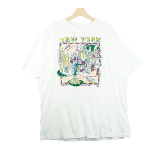 90s Unbranded New York Tourist T-Shirt White L