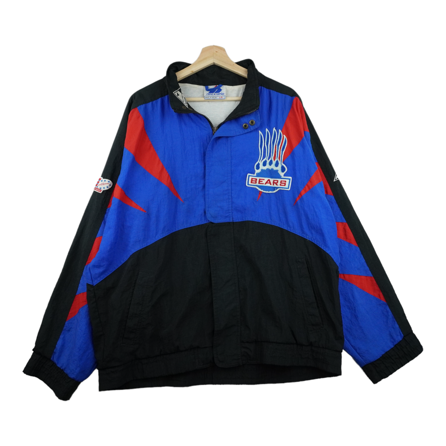 90s Apex One Berlin Bears Football League of Europe FLE Jacket Blue  XL