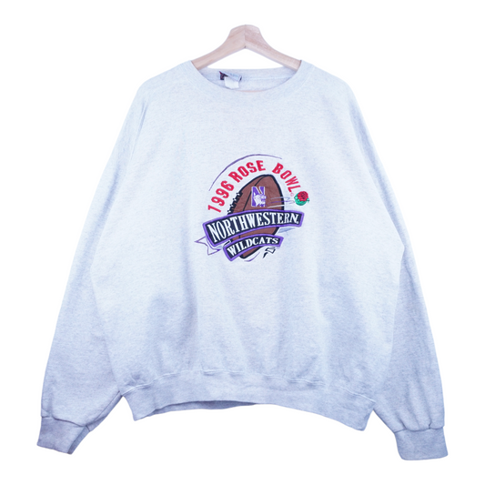 90s Saints Northwestern Wildcats NCAA Sweatshirt Grey  XL