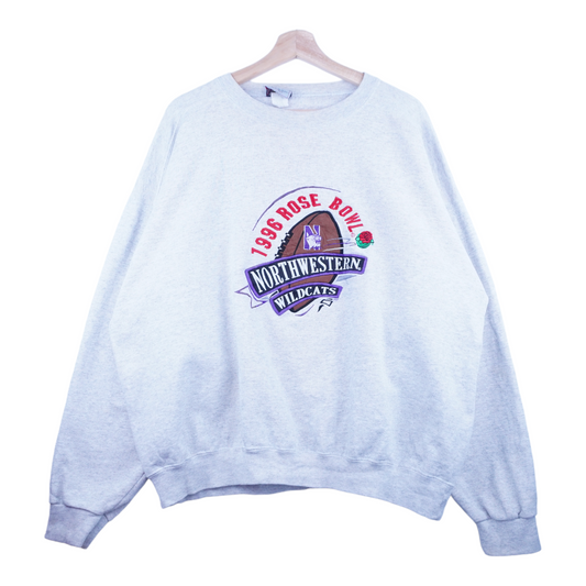 90s Saints Northwestern Wildcats NCAA Sweatshirt Grey XL