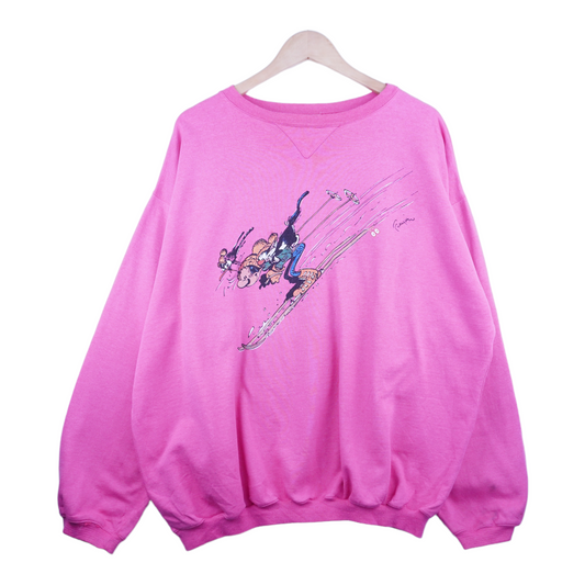 80s Gaston Sweatshirt Pink  L