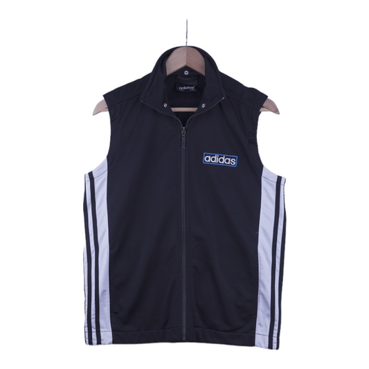 90s Adidas Vest Black Blue S