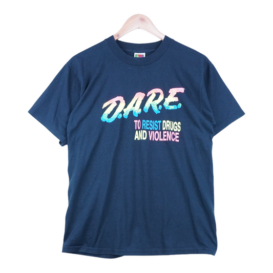 00s Fruit of the Loom, D.A.R.E. T-Shirt Black  M