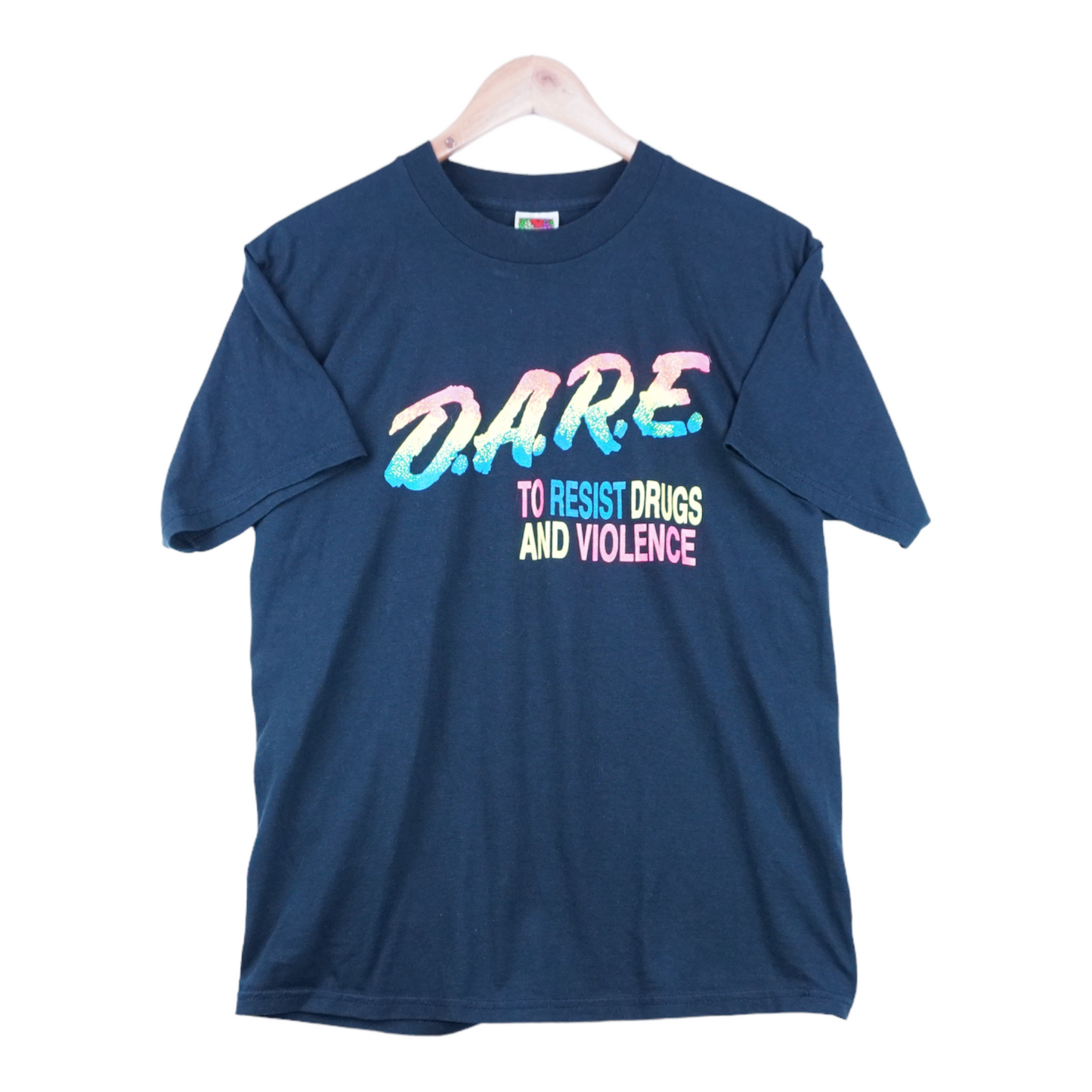 00s Fruit of the Loom, D.A.R.E. T-Shirt Black  M