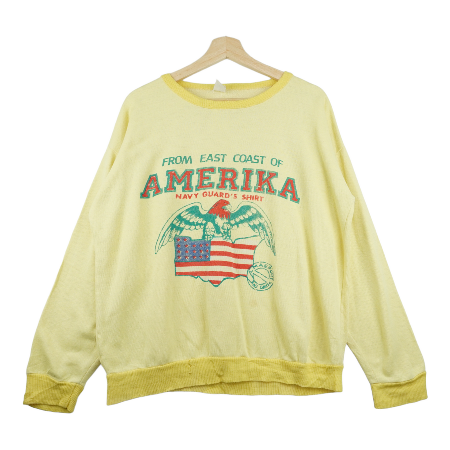 80s Unbranded Sweatshirt Yellow  M