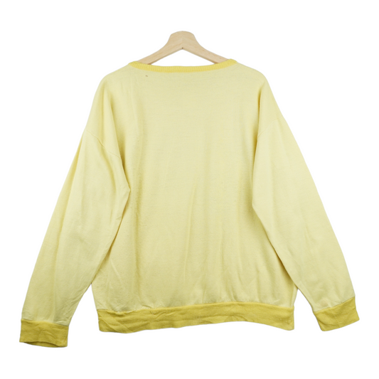 80s Unbranded Sweatshirt Yellow M