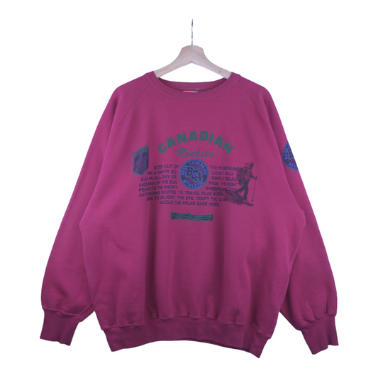 90s Best Company Sweatshirt Red  L