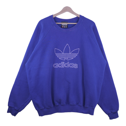 90s Adidas Sweatshirt Blue  L