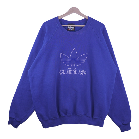 90s Adidas Sweatshirt Blue L