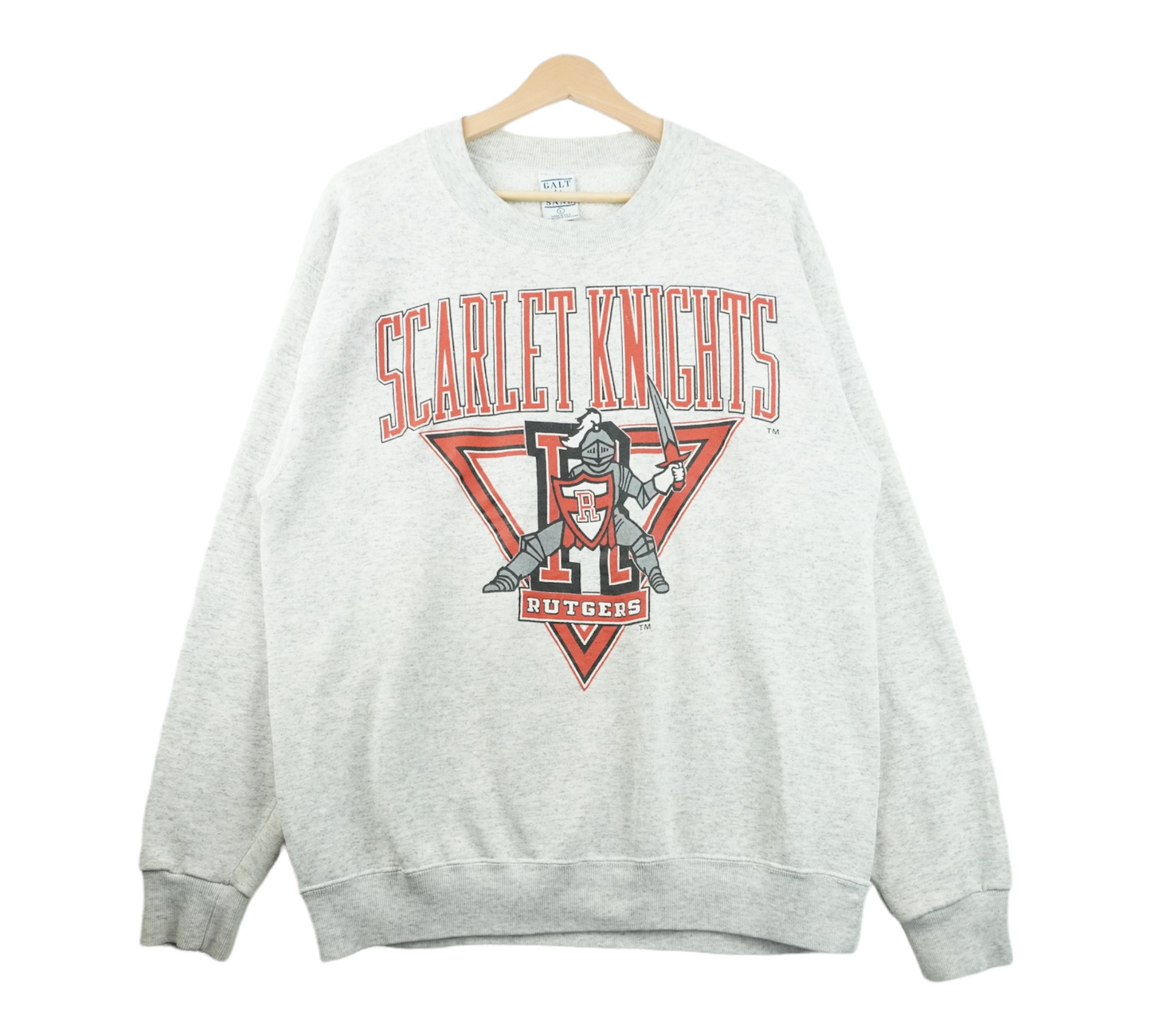 90s Galt Sand Scarlet Knights Rutgers NCAA Sweatshirt Grey  L