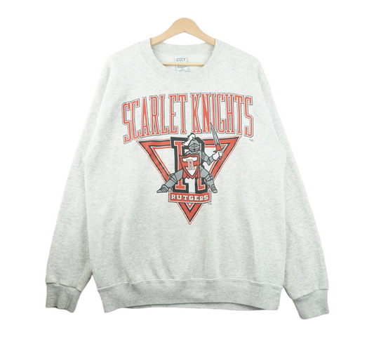 90s Galt Sand Scarlet Knights Rutgers NCAA Sweatshirt Grey L