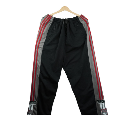 90s Adidas Trackpant Black Red L