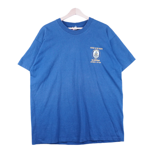 90s Screen Stars US Army T-Shirt Navy XL