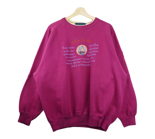 90s Best Company Sweatshirt Purple L