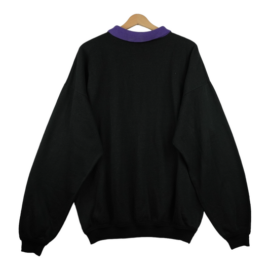 80s Unbranded Sweatshirt Black  M/L