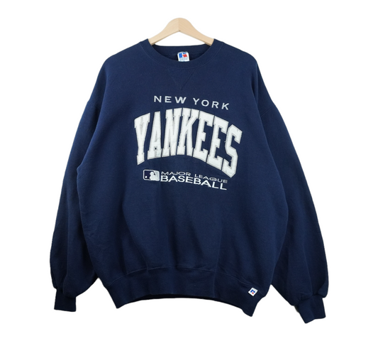 90s Russel Athletic New York Yankees MLB Sweatshirt Navy L