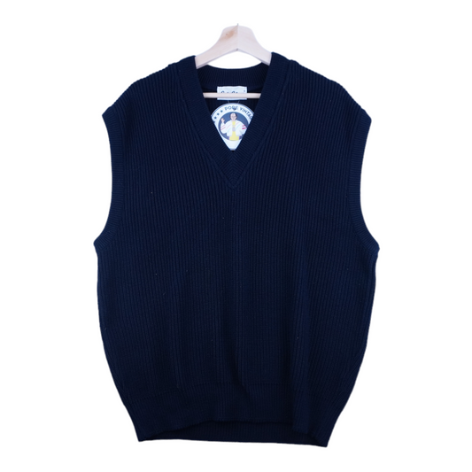 90s Carlo Colucci Sweater Vest Navy XL