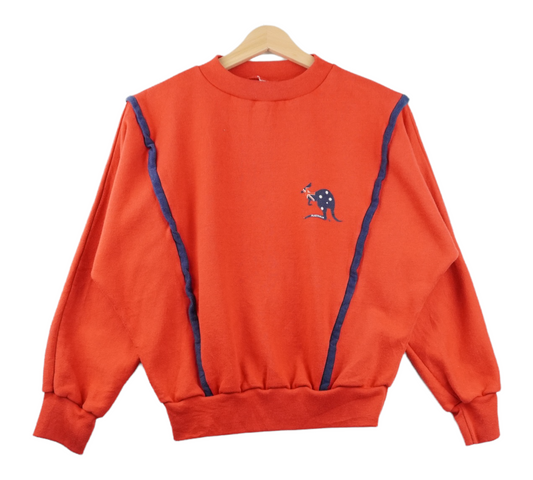 90s Unbranded Sweatshirt Red S