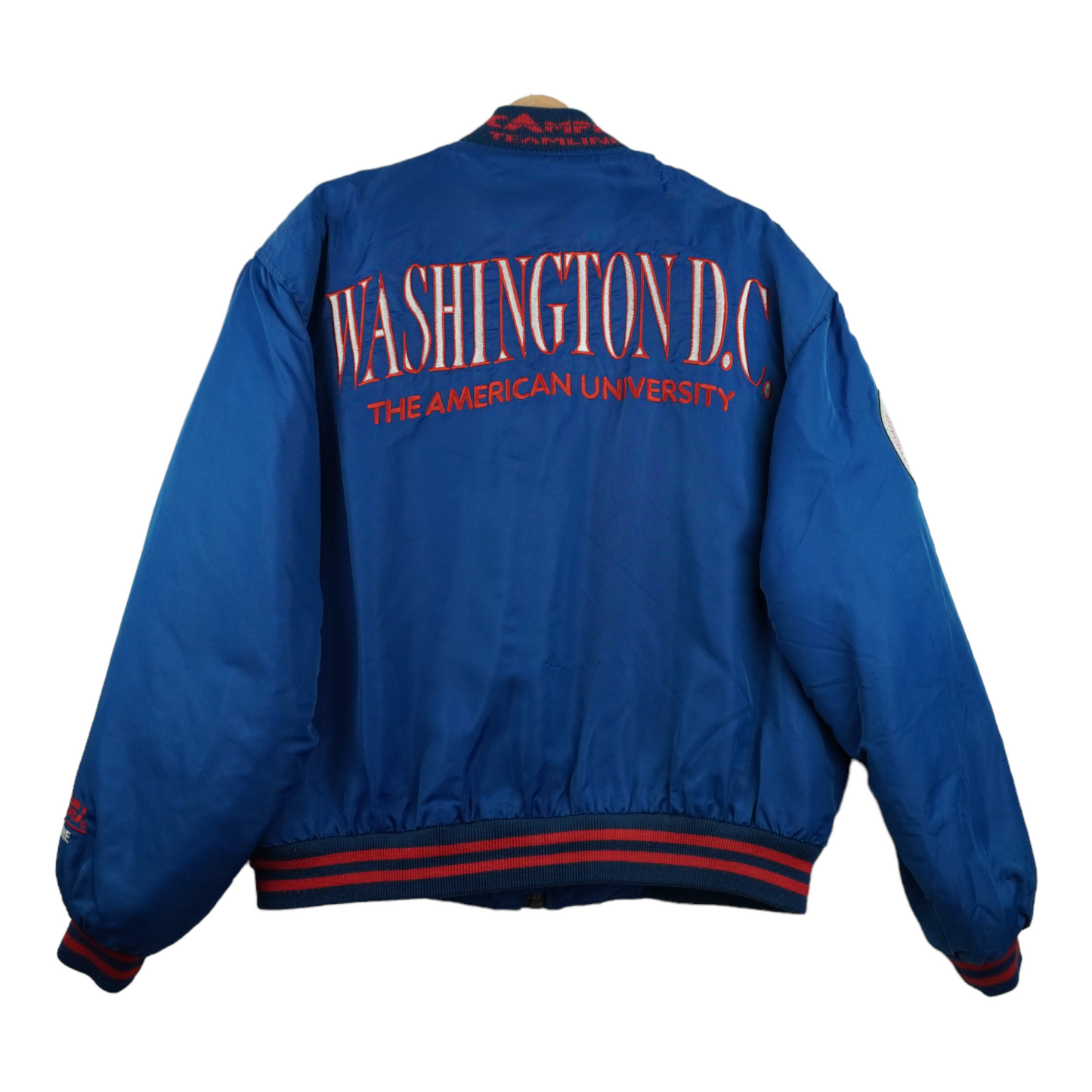 90s Campri Teamline American University Washington NCAA Jacket Blue  XL