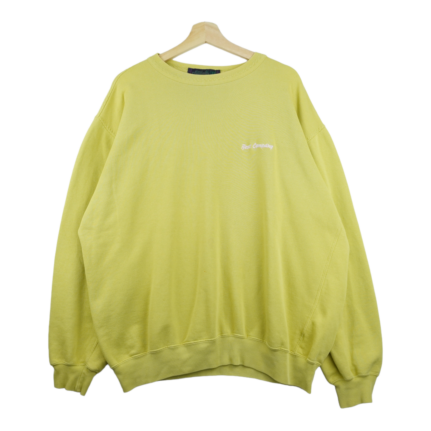 90s Best Company Sweatshirt Yellow  L