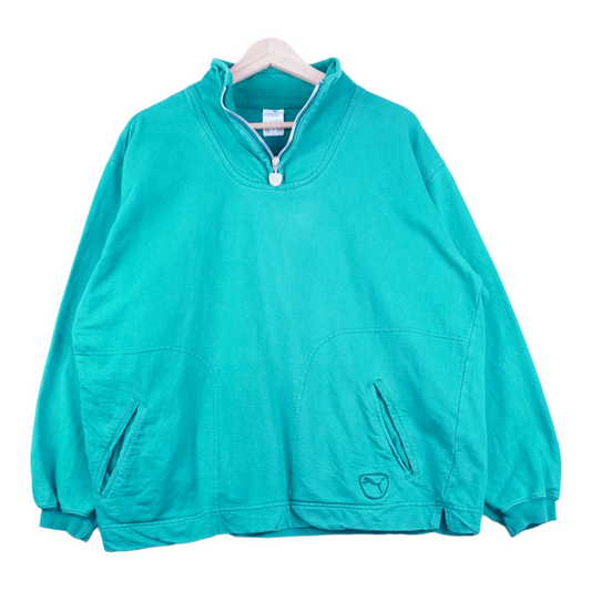 90s Puma Sweatshirt Green  M