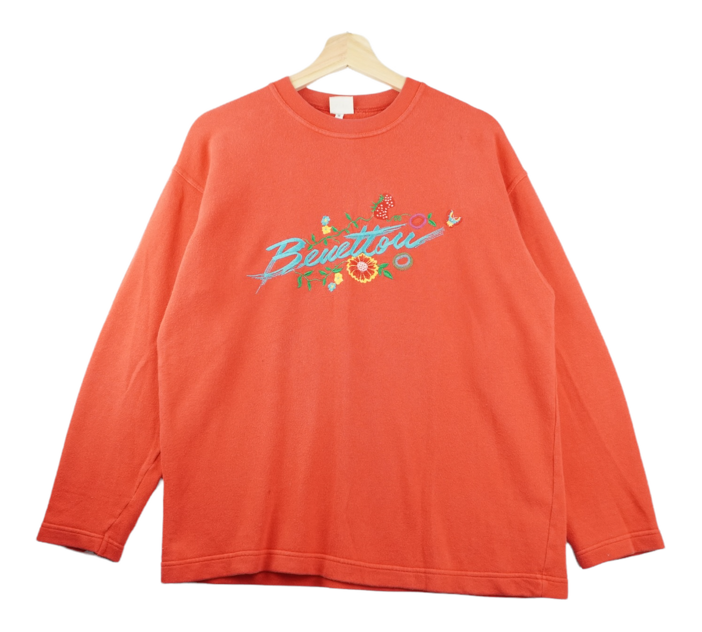 90s Bennetton Sweatshirt Orange  S/M