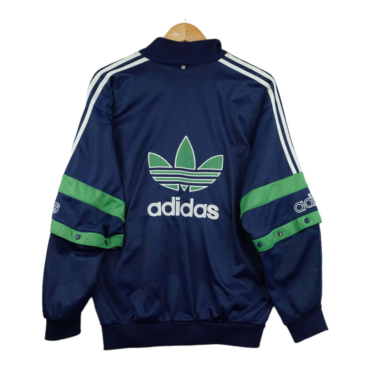 00s Adidas Trackjacket Green Blue XL