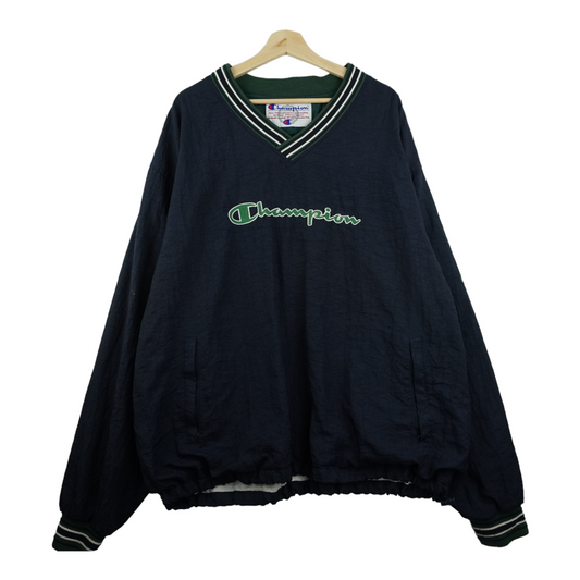 90s Champion Pullover Navy Green XXL