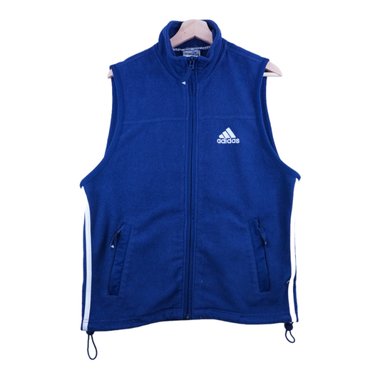90s Adidas Fleece Vest Blue  M