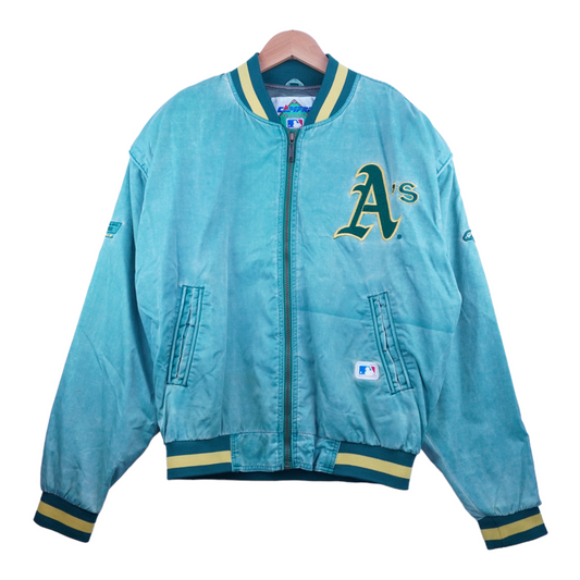 90s Campri Teamline Oakland Athletics Jacket Green  M/L