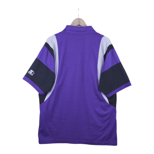 90s Starter Toronto Raptors NBA Polo-Shirt Purple L