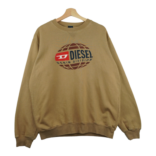 00s Diesel Sweatshirt Brown M