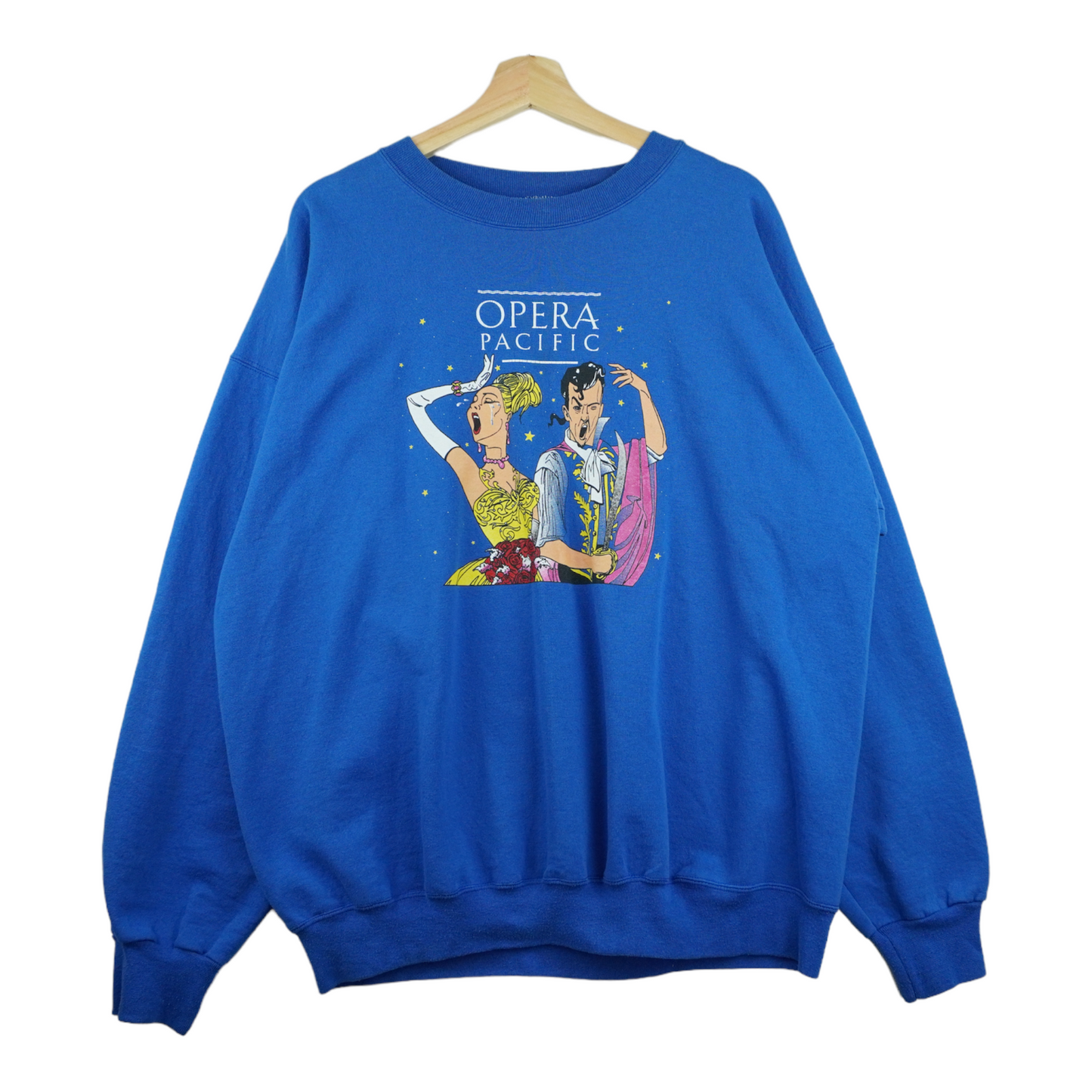 90s Hanes Opera Pacific Sweatshirt Blue  L