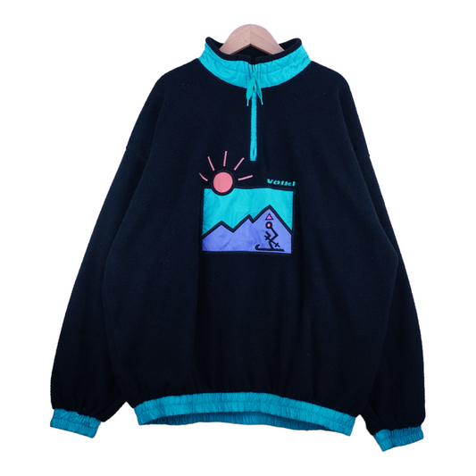 90s Völkl Ski Fleece Black  XL