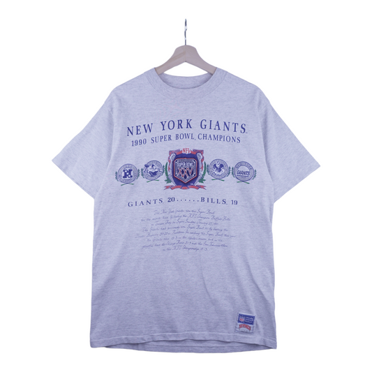 90s Nutmeg Mills New York Giants NFL T-Shirt Grey L