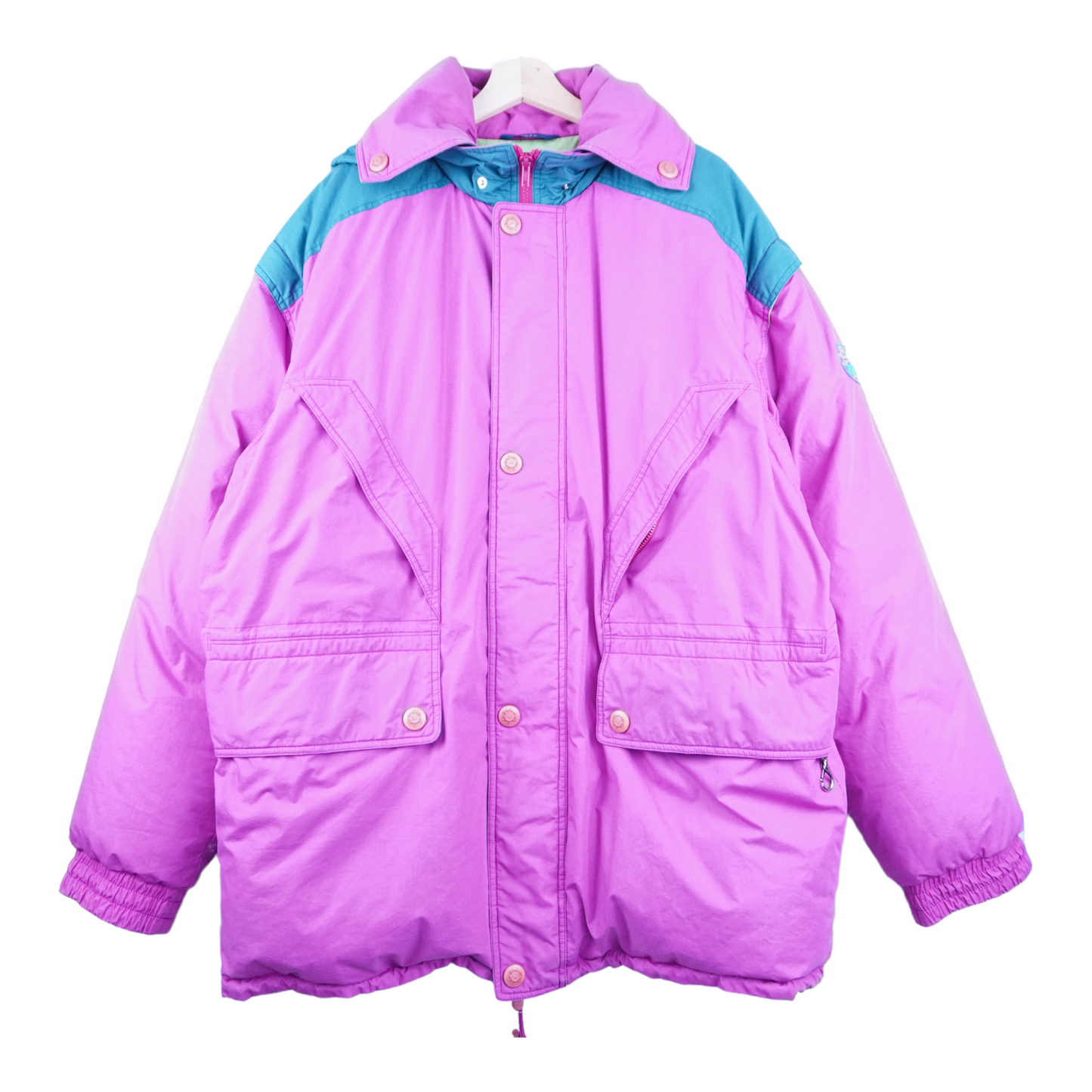 90s Diadora Down & Ski Jacket Pink  L