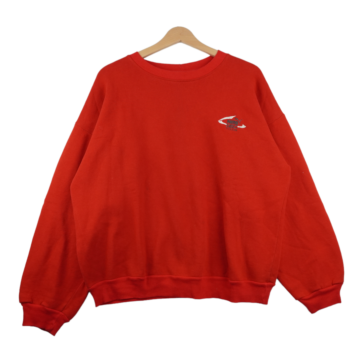 90s Puma Disc Sweatshirt Red  M