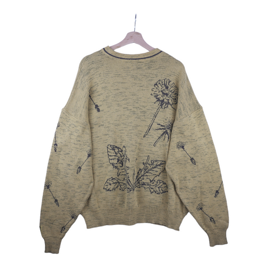 80s Carlo Colucci Knit Sweater Yellow  L