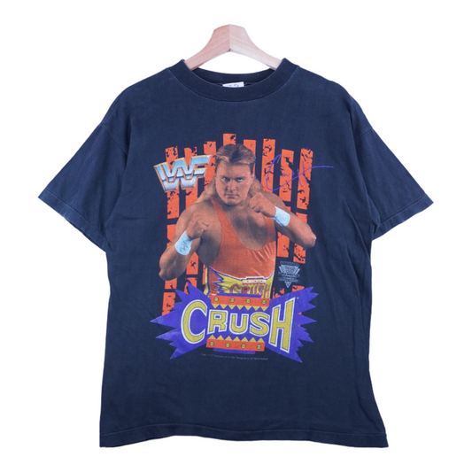 90s WWF 1992 Crush Wrestling T-Shirt Black  M