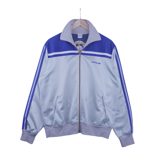 80s Adidas Trackjacket Grey Blue M
