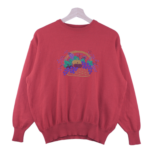 90s Hucke Mode Collection HMC Sweater Red S