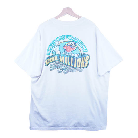 90s Hanes Casino Single Stitch T-Shirt White XL