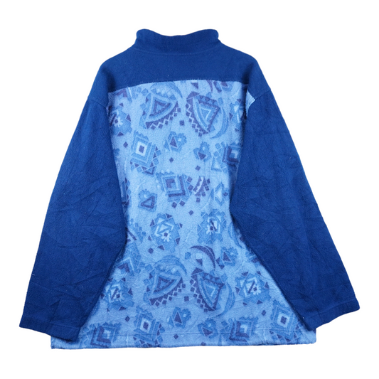 90s Unbranded Fleece Navy Blue L/XL