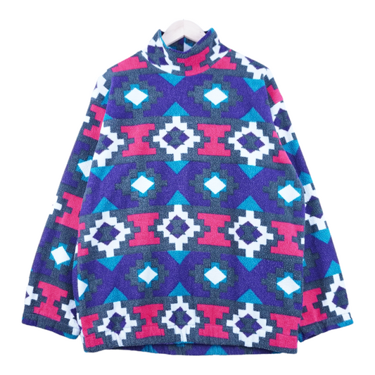 90s Unbranded Fleece Purple Pink M