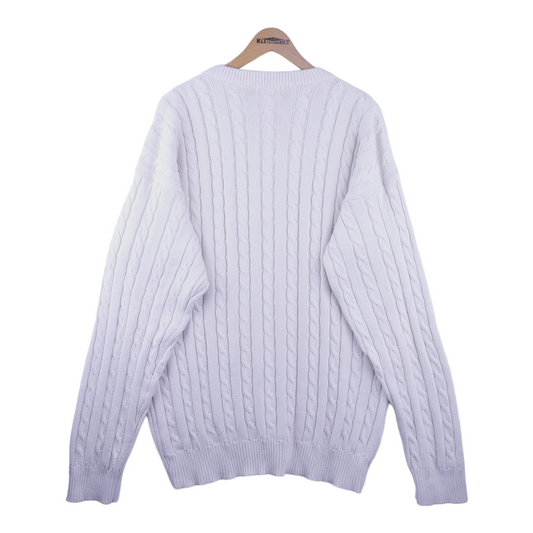 90s Classic House Image Wear Zürich Sweater White L